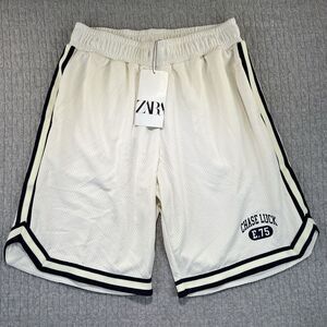 ZARA new with tags Men shorts Size (S) Sport College University Athletic Gym fit